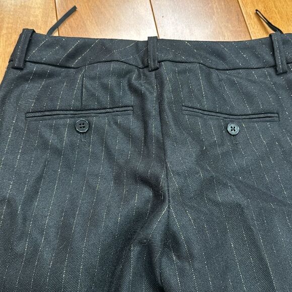 Zadig & Voltaire Black wool gold striped lined pants 34 Cm - Picture 5 of 13